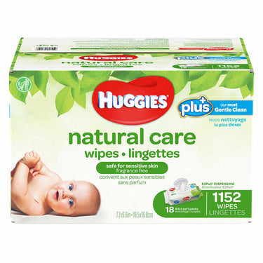 Image of Huggies Natural Care Plus Baby Wipes - 1 x 5 Kilos